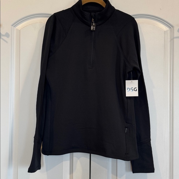 DSG Women's Run Grid 1/4 Zip Jacket Fleece Pullover Black MEDIUM cold gear NWT - Picture 11 of 14